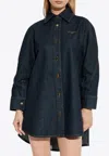 Givenchy Buttoned Denim Shirt In Blue