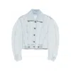 Givenchy Cropped Cocoon Jacket Front Back Yoke Pockets In Blue