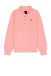 Givenchy Buttoned Sweatshirt In Pink