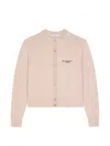 Givenchy Cropped Cardigan In Wool And Cashmere In Pink