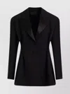 Givenchy Pleated Single-breasted Wool Blazer