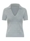 Givenchy Slim Fit Polo In Monogram 72 Jacquard In Blue