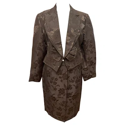Pre-owned Givenchy By John Galliano Haute Couture 1996 Suit Skirt In Black