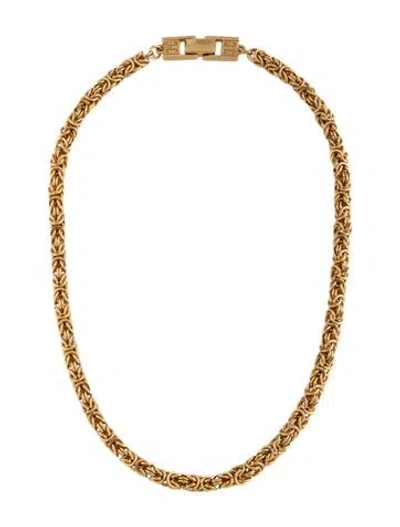 Pre-owned Givenchy Byzantine Chain Necklace, 16" In Multicolor