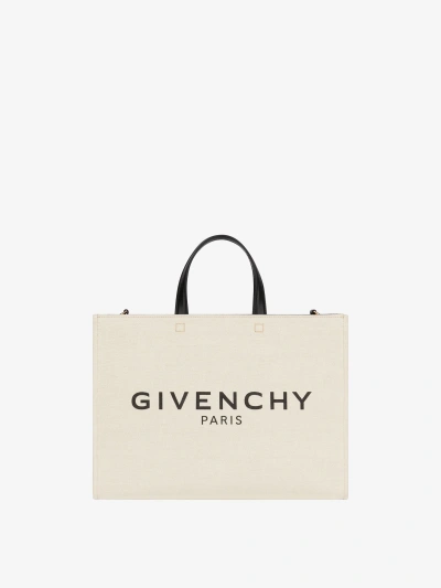 Givenchy Medium G-tote Shopping Bag In Canvas In Multicolor