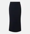 Givenchy Mid-length Kick Back Skirt In Cady In Black