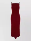 Givenchy Cady Dress Fitted Silhouette Midi Length In Burgundy