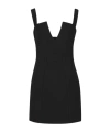 Givenchy V-collar Mini Dress In Black