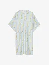 Givenchy Kaftan Dress In Silk With Lemon Print