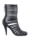 Givenchy Cage Ankle Boots In Leather In Black