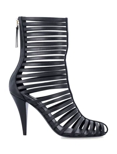 Givenchy Cage Ankle Boots In Leather In Multi