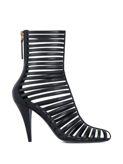 Givenchy Cage Ankle Boots In Leather In Multi