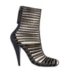 Givenchy Cage Ankle Boots In Leather With Studs In Black