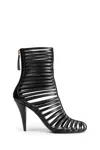 Givenchy Cage Leather Ankle Boots In Black