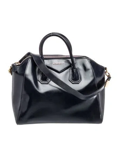 Pre-owned Givenchy Calf Leather Antigona In Blue