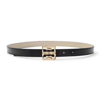 Givenchy Calf Leather Elegant Belt In Black