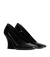 Givenchy Sculpted Heeled Mules In Patent Leather