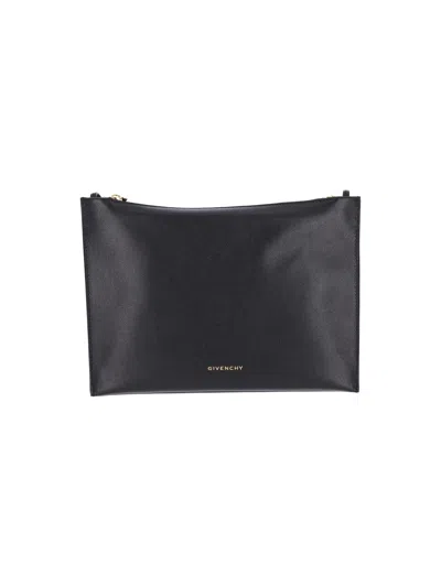 Givenchy Calf Leather Shoulder Bag For Women In Black