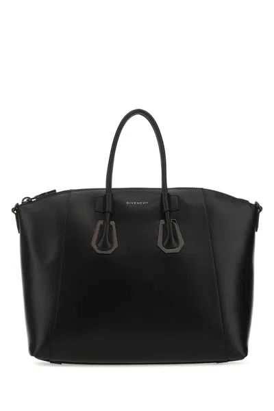 Givenchy Calf Leather Tote Bag In Black