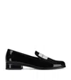 Givenchy Calf Leather Tuxedo Label Loafers