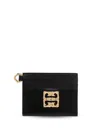 Givenchy 4g Card Holder In Box Leather In Black