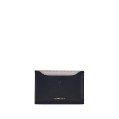 Givenchy Calfskin Card Holder In Black