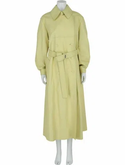 Pre-owned Givenchy Calfskin Coat W/ Tags In Yellow