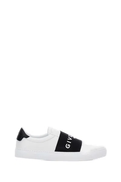 Givenchy Calfskin Leather Sneakers In White
