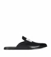 Givenchy Calfskin Logo-label Slippers In Black