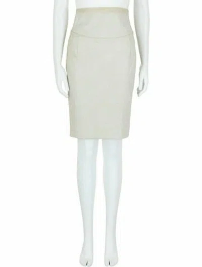 Pre-owned Givenchy Calfskin Skirt W/ Tags In Brown