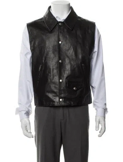 Pre-owned Givenchy Calfskin Vest In Black