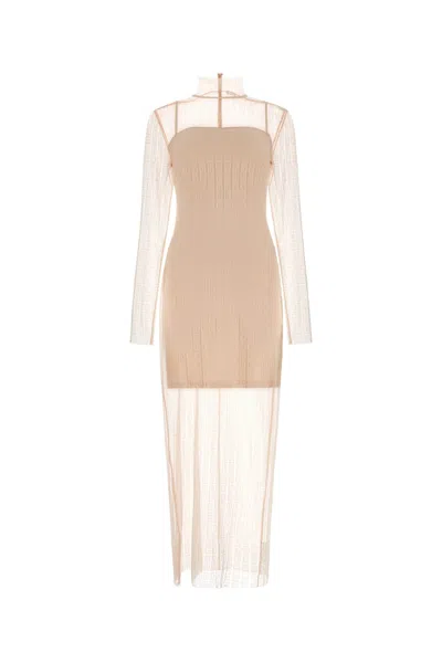 GIVENCHY GIVENCHY PINK LACE 4G DRESS