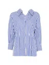 Givenchy Long Sleeve Striped Shirt Buttoned Cuffs Collar In Blue