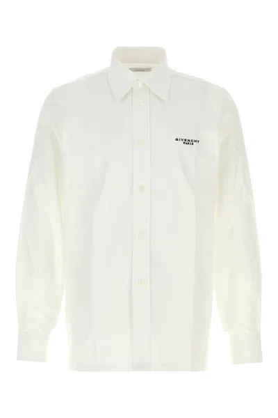 Givenchy White Poplin Shirt In Multi