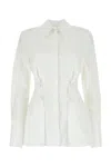 Givenchy Poplin Wrap Shirt In White