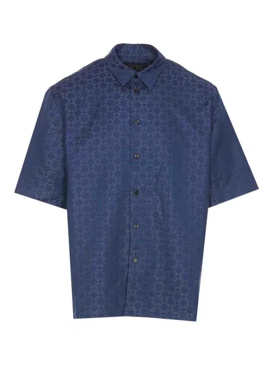 GIVENCHY MONOGRAM 72 DENIM GLOSSY SHIRT