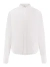 Givenchy Women Open Back Cotton Shirt In White