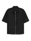 Givenchy Pointed Collar Short-sleeve Zipped Shirt