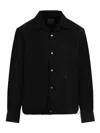 Givenchy Overshirt In Virgin Wool In Black