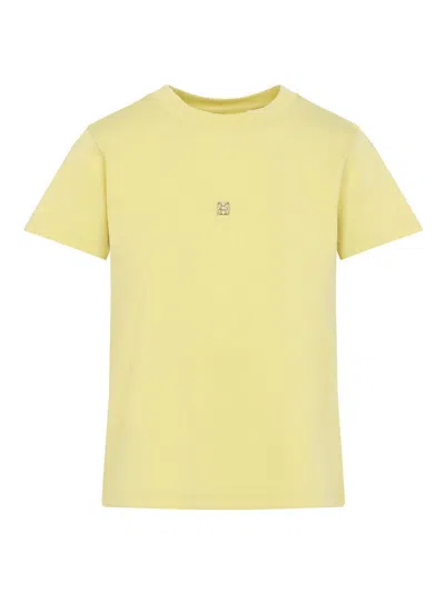Givenchy Back Bow T-shirt In Yellow