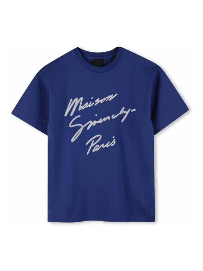 Givenchy Kids' T-shirt With Logo In Blue