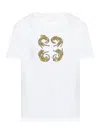 Givenchy 4g Leopard Print T-shirt In White