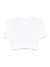 Givenchy Cropped Sweater In Monogram 72 Jacquard In White