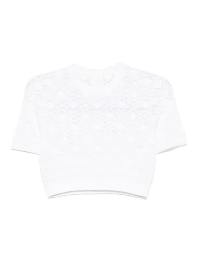 GIVENCHY MONOGRAM 72-JACQUARD CROPPED T-SHIRT