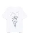 Givenchy White Crewneck T-shirt With Maxi Logo Print On The Front In Cotton Man In White