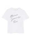 Givenchy Boy's Short-sleeve Script Logo T-shirt In White