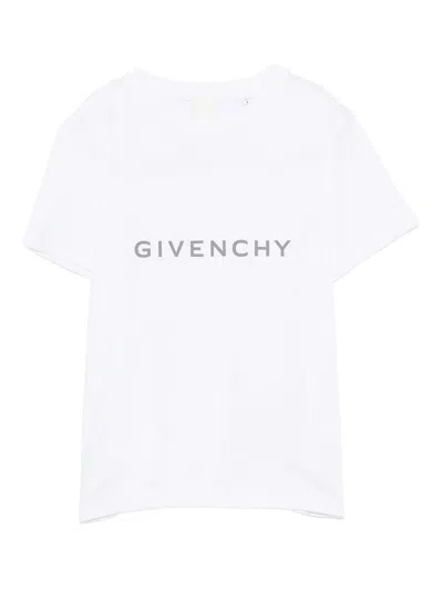 Givenchy Kids' Logo T-shirt In White