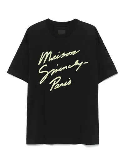 GIVENCHY LOGO-EMBROIDERED T-SHIRT