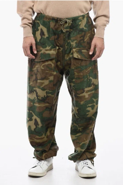 GIVENCHY CAMO CARGO PANTS WITH ZIP DETAIL