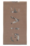 Givenchy Camouflage Logo Scarf Man Scarf Multicolored Size - Wool, Virgin Wool In Beige